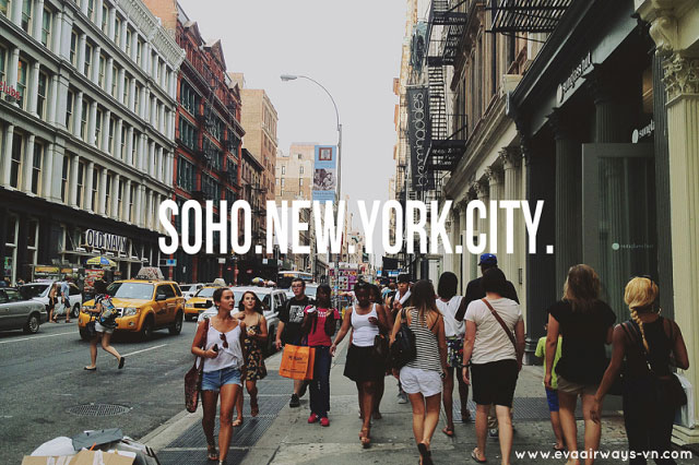 Phố Soho ở New York một trong những điểm mua sắm tốt nhất ở Mỹ
